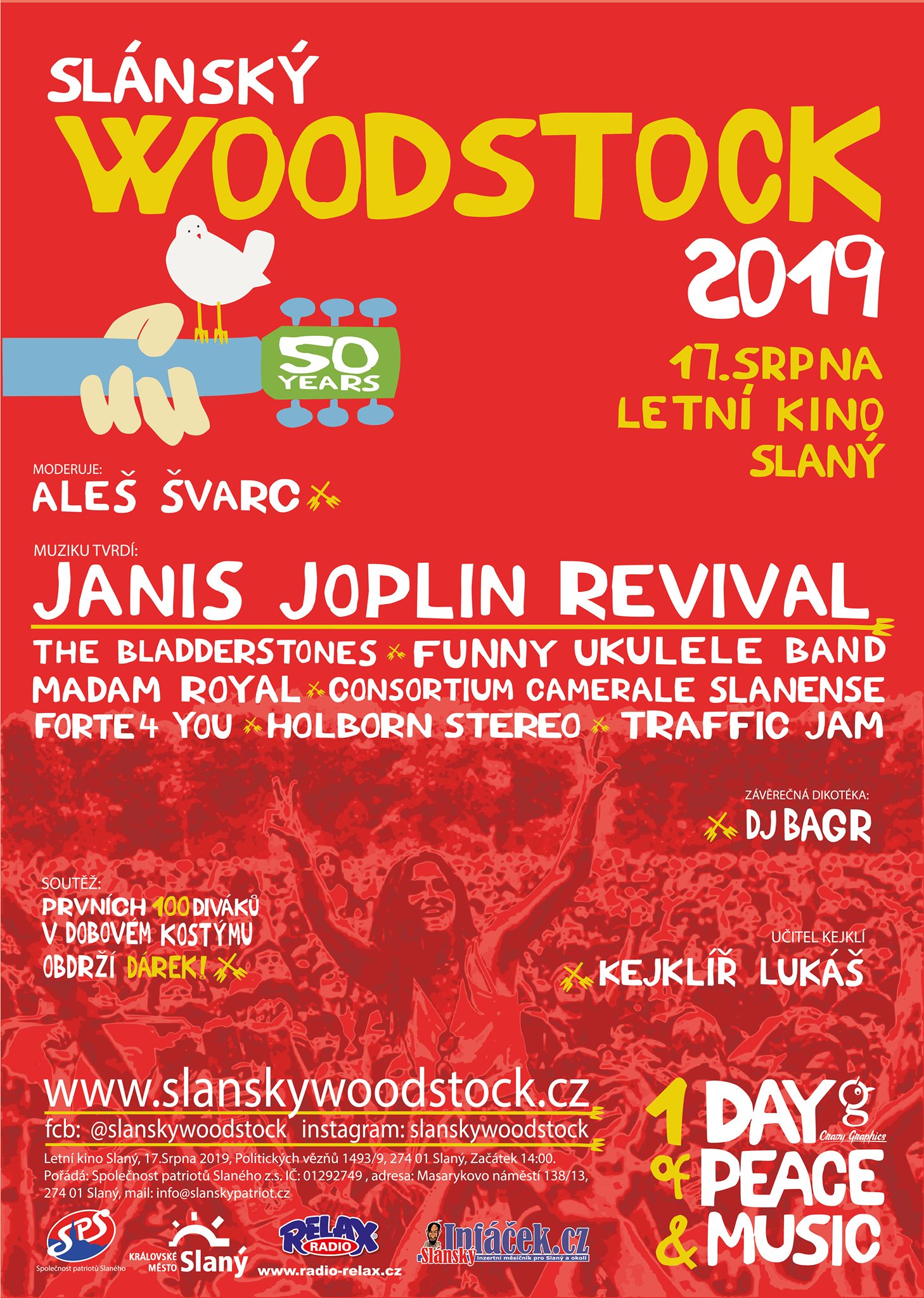 Slánský Woodstock 2019 - poster, plakát